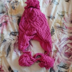 Winter pompom hat